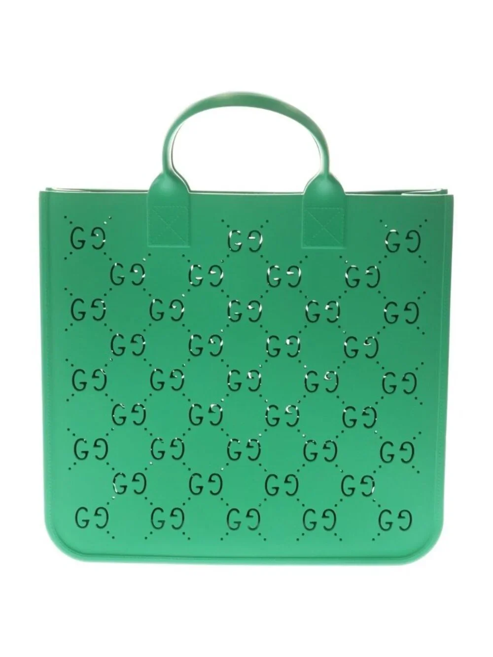 Gucci GG Children's Rubber Tote Handbag Green